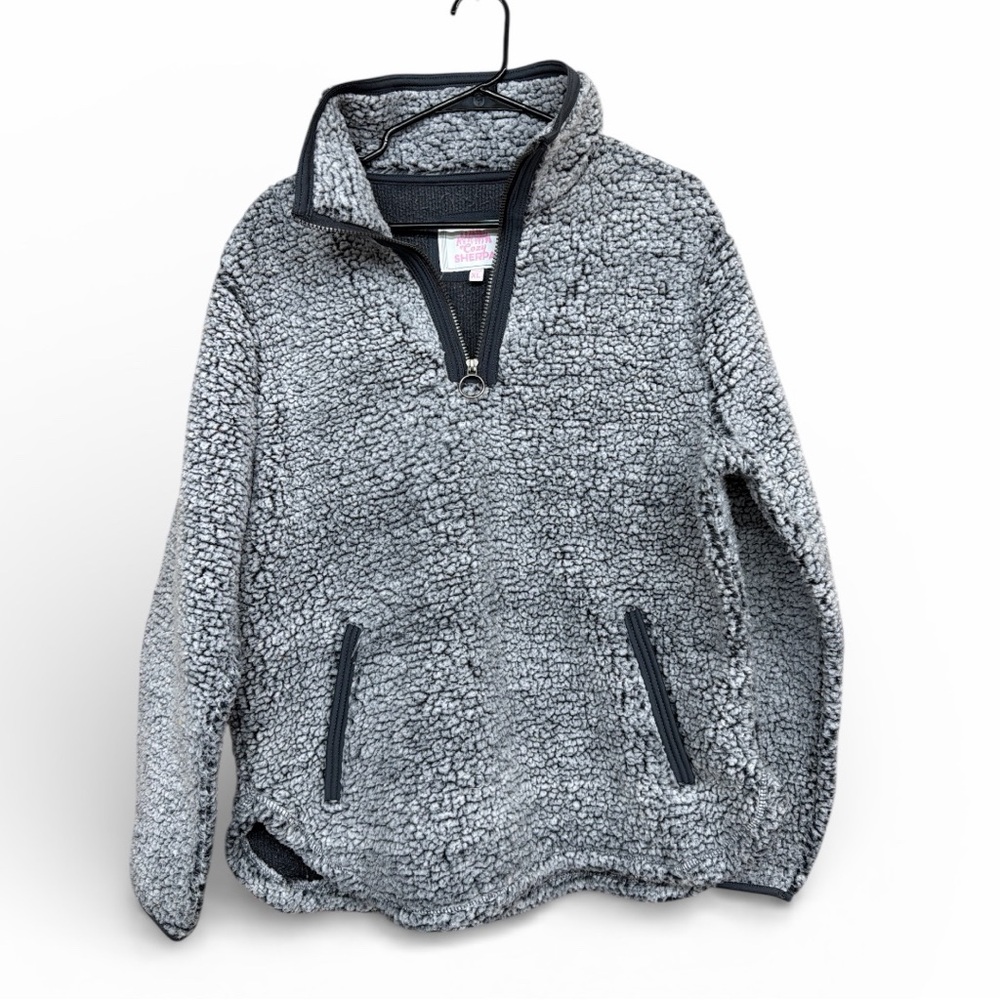 Cozy Kids Fleece Jacket in Black and Gray